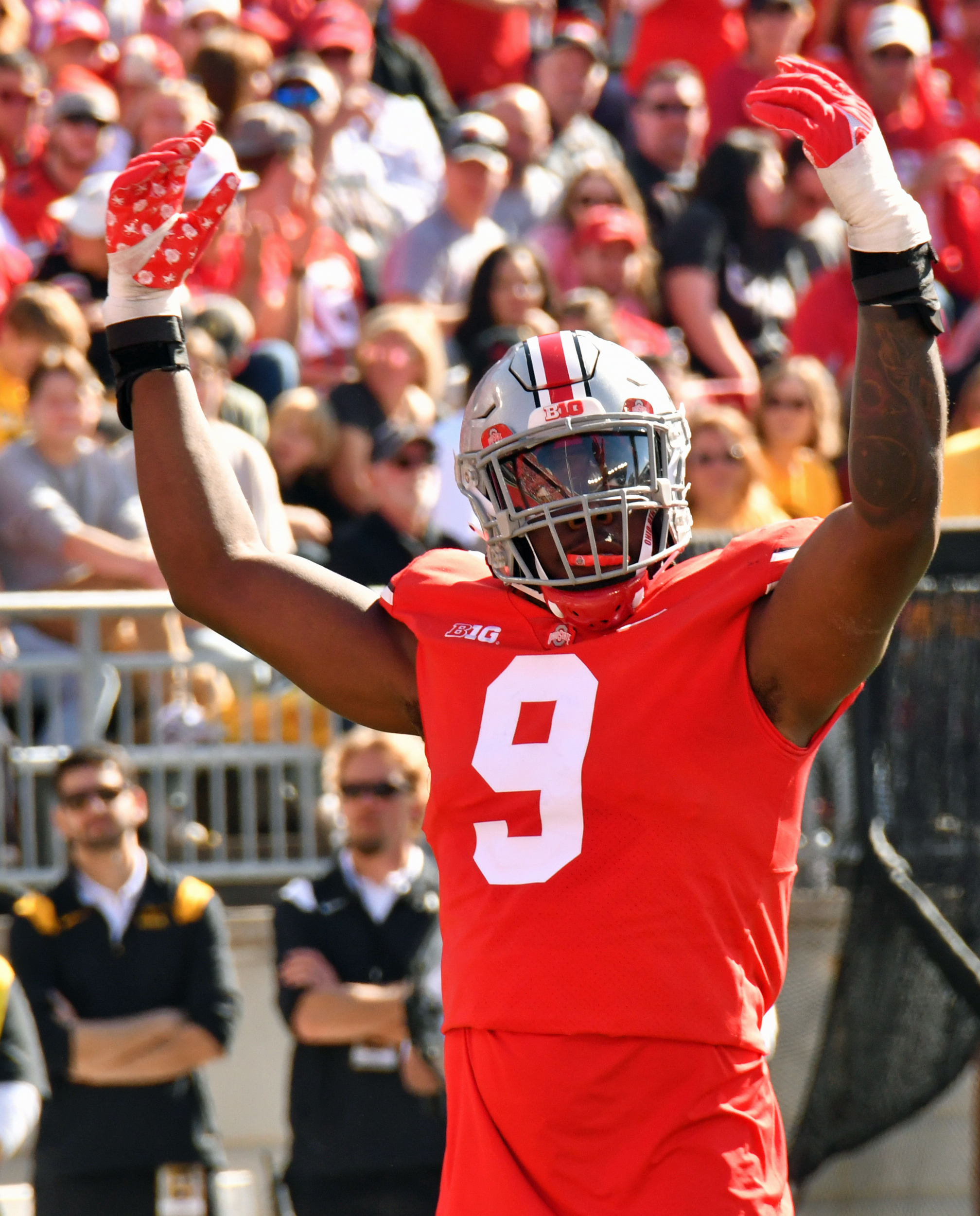 ZACH Harrison 2019 LEAF 1ST Ever Printed All-American  Rookie Card! Ohio ST. Buckeyes! 価格比較