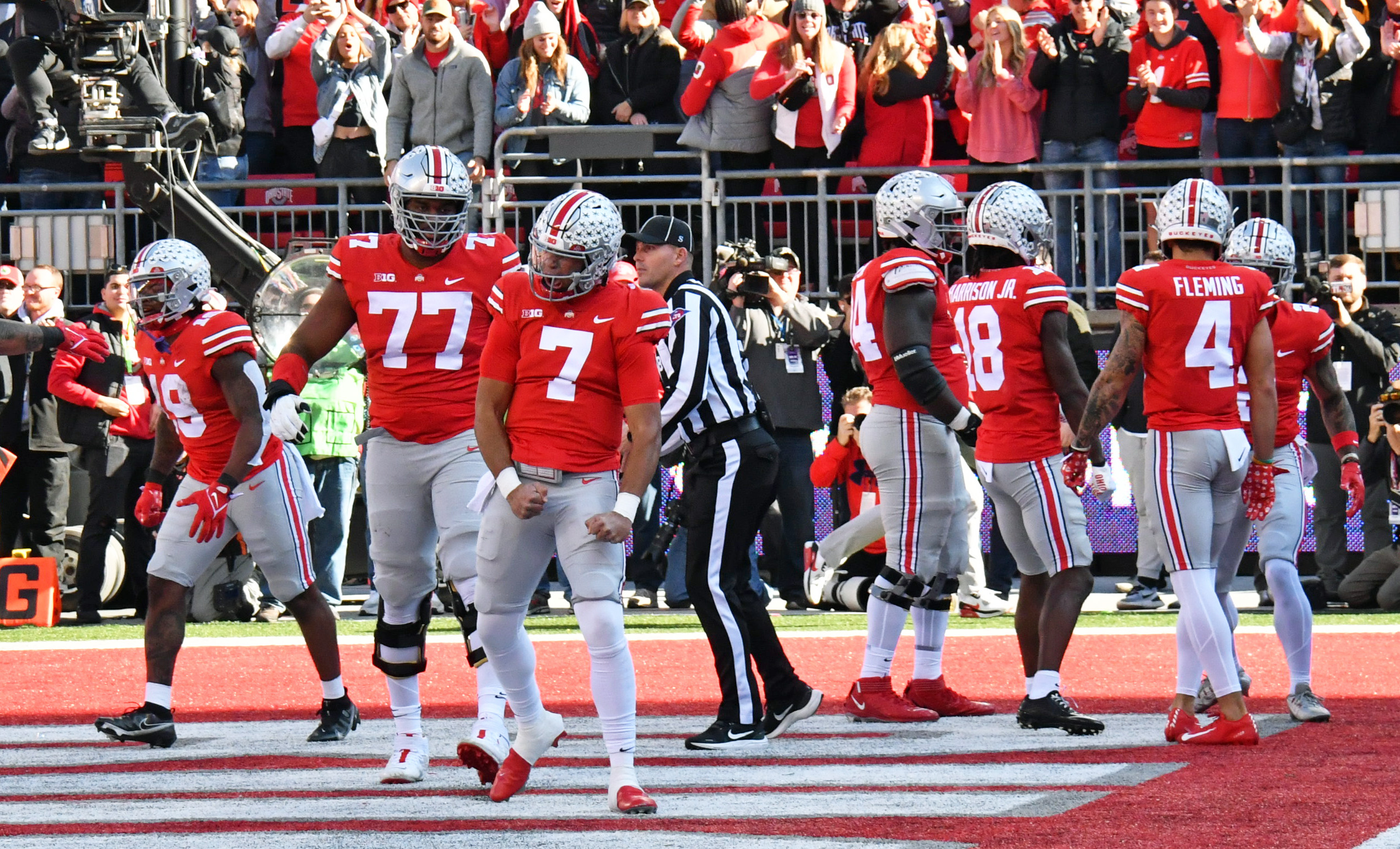 Ohio State's Harrison Jr., Johnson Named Walter Camp First-Team