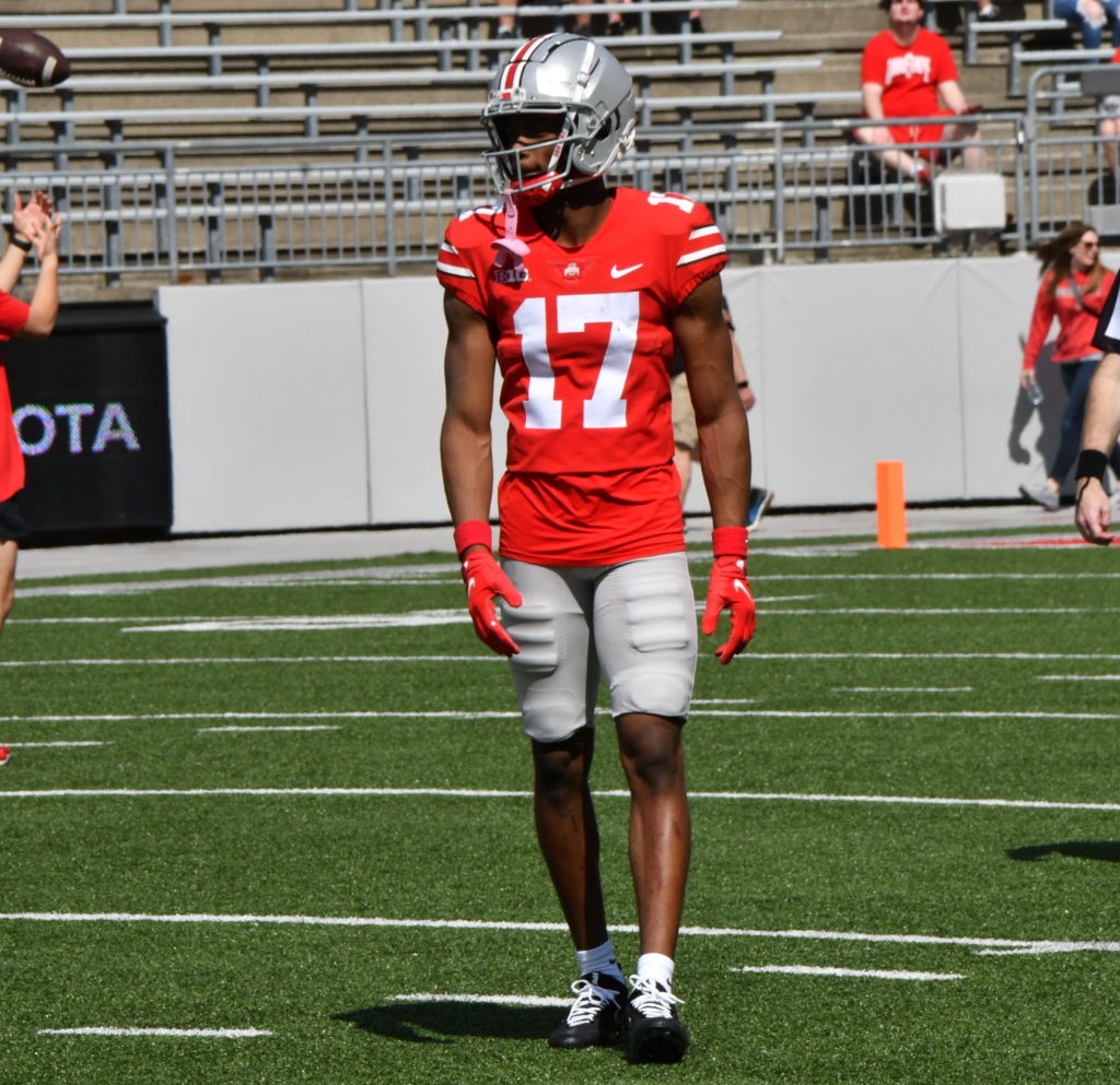 Carnell Tate Leaves Impression On Teammates, Coaches During Spring Camp