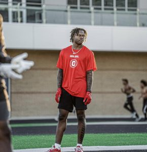 Legend Bey wearing Ohio State t-shirt
